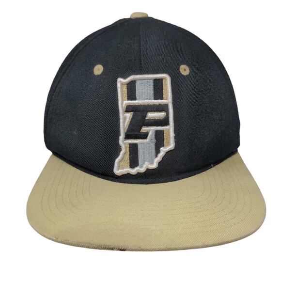 Zephyr Snapback Hat Purdue Boilermakers Black Gold Embroidered Indiana Logo NCAA - Picture 1 of 10